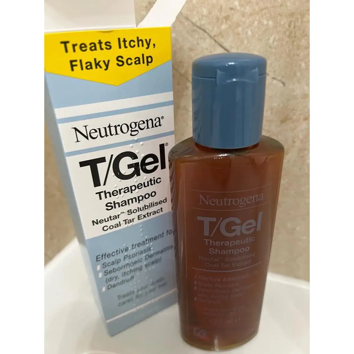 Earlier T/Gel bottle and carton packaging
